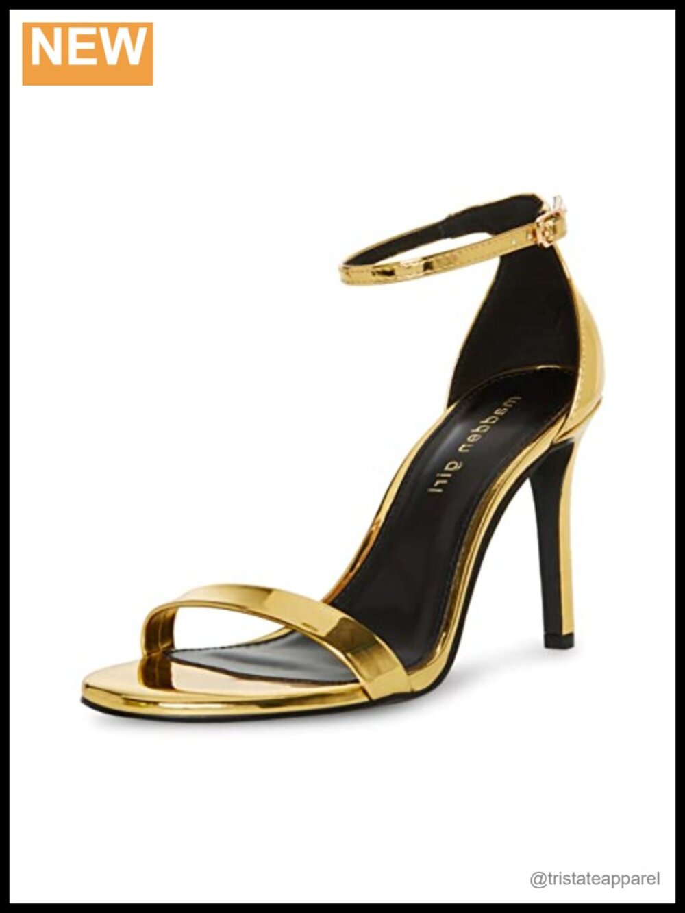 Madden Girl Brazen Stiletto Heel Platform Sandal with Ankle Strap